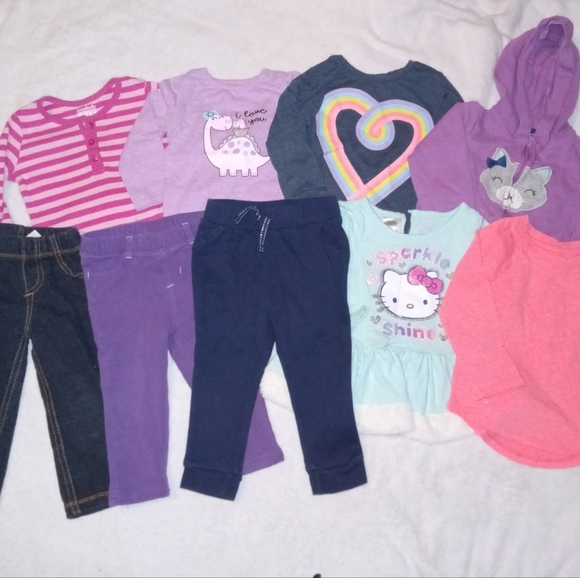 Carter's Other - Baby Girls 18M 9pc L/S Top & Pants Bundle